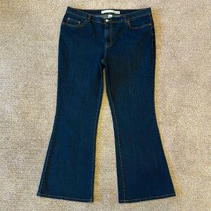 Lane Bryant Venezia Flare Stretch Denim Jeans Dark Wash Sz 20 Average